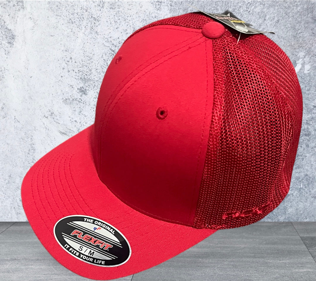 Red Trucker Baseball Cap